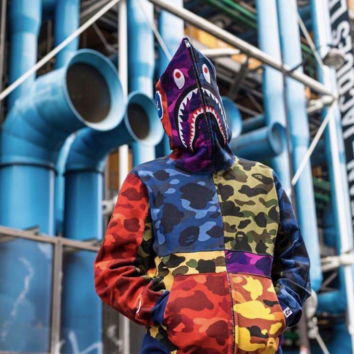 BAPE x PUBG Mobile Hoodie Mix Camo